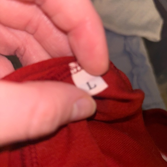 Vintage Red Women's Blouse - Picture 2 of 4